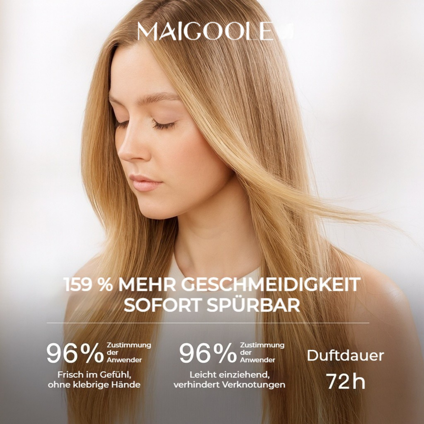 Parfümiertes Haaröl-Spray – Bonding Pflege & konzentriertes Hochglanzöl, Leave-in mit Hitzeschutz, macht das Haar geschmeidig & sichtbar weich, verleiht der Farbe mehr Lebendigkeit, 72h Duft & Frizz-Kontrolle, ohne Ausspülen, 80ml